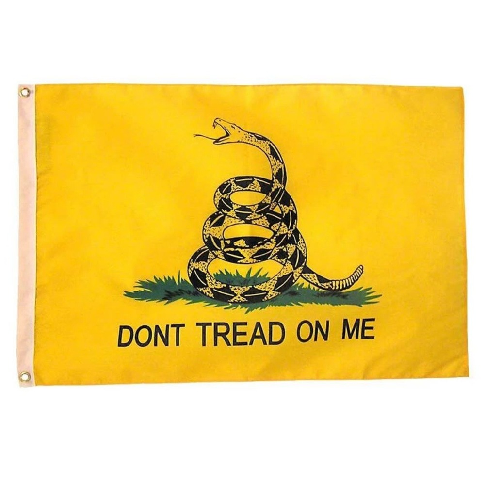Patriotic Americana Flag Gadsden Snake Dont Tread On Me Unbranded Yellow